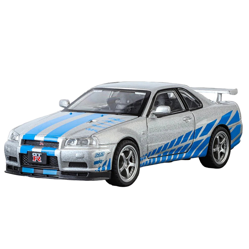 Nissan GTR R34 Skyline Car Model Diecast (1:32)