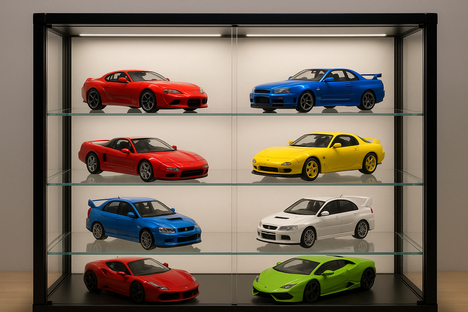 make the cars not too close to each other, have some spaces